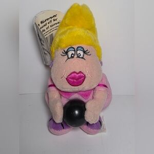 Vtg Silly Slammers #46 Gutter Gal Bowling Plush Sound Works Gibson Greetings 90s